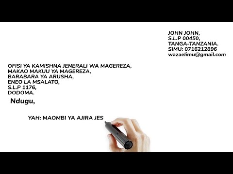 Mfano wa Barua ya Kuomba Kazi Jeshi la Magereza